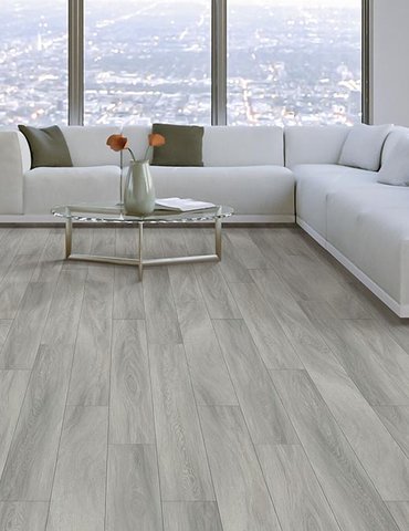 Living Room Gray Greige Luxury Vinyl Plank LVP -  Carpet Tree in North Liberty, IA